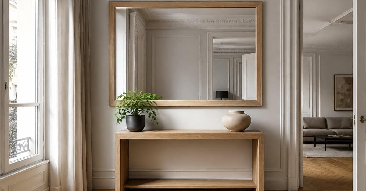Miroir mural : quelle taille pour quel mur, et où l’accrocher ?