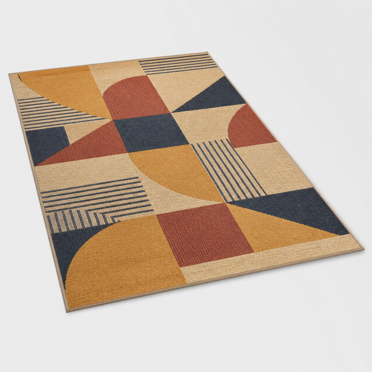 Tapis salon coloré