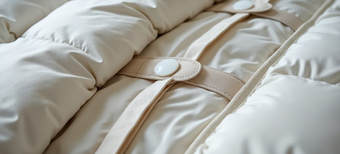 découvrez comment choisir et utiliser les attaches intérieures pour éviter que votre couette ne se tasse, avec des solutions pratiques comme les cordons, pressions et angles.